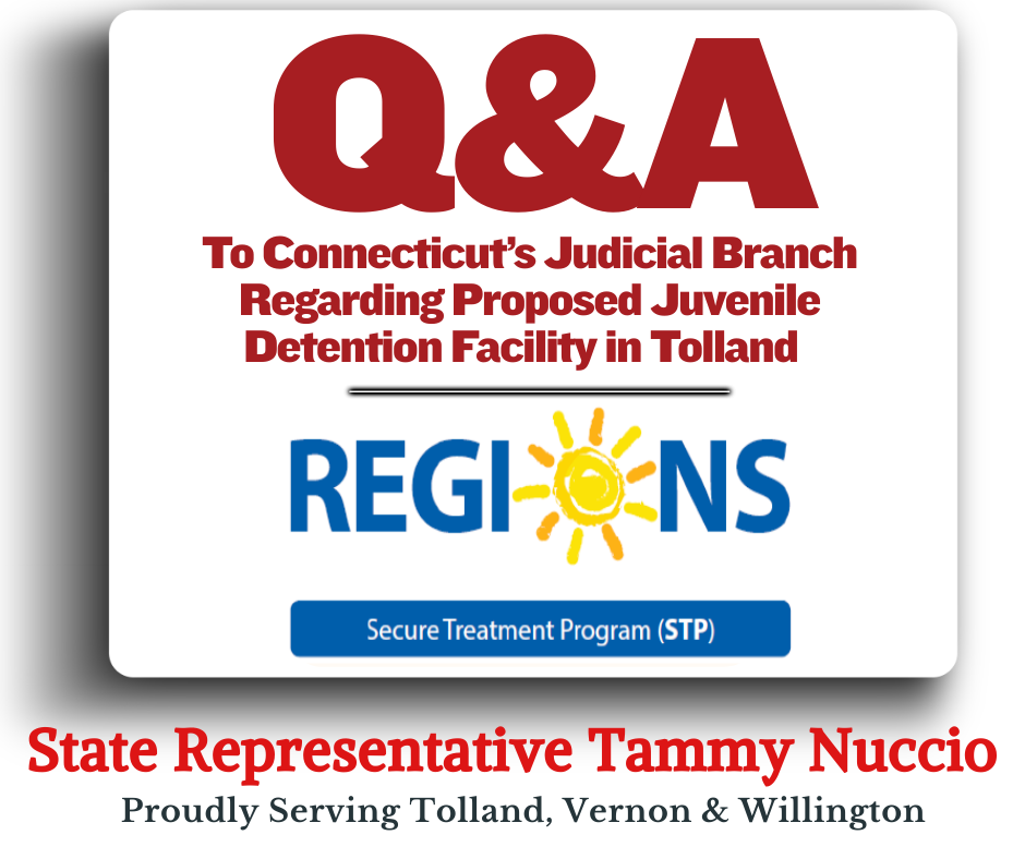 Question and Answers Regarding Proposed Juvenile Detention Facility in Tolland